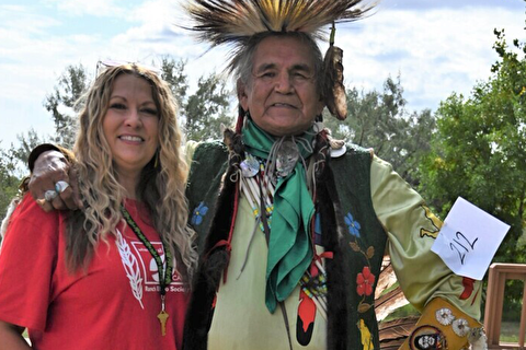 Jerry at Ranch's powwow