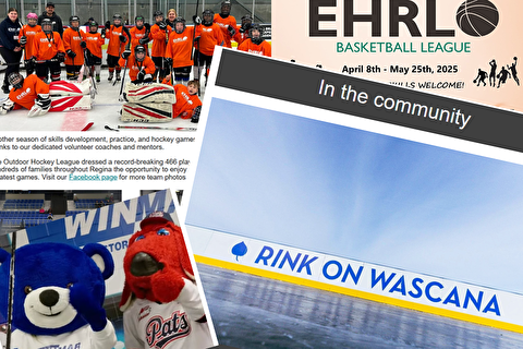 collage of newsletter items